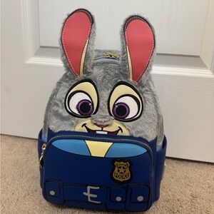 Disney Gray and Blue Bunny Backpack